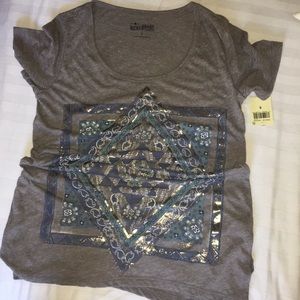 NWT Lucky Brand Grey Shirt